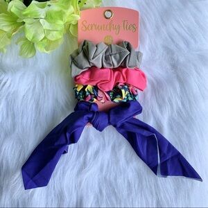 Simply Southern Pink and Purple Hair Accessories Set ScrunchyTies-Garden